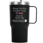 Gifts for Doctor Coworker - Google Doctor Black 20 ounce Hoz Tumbler Birthday Graduation Gifts