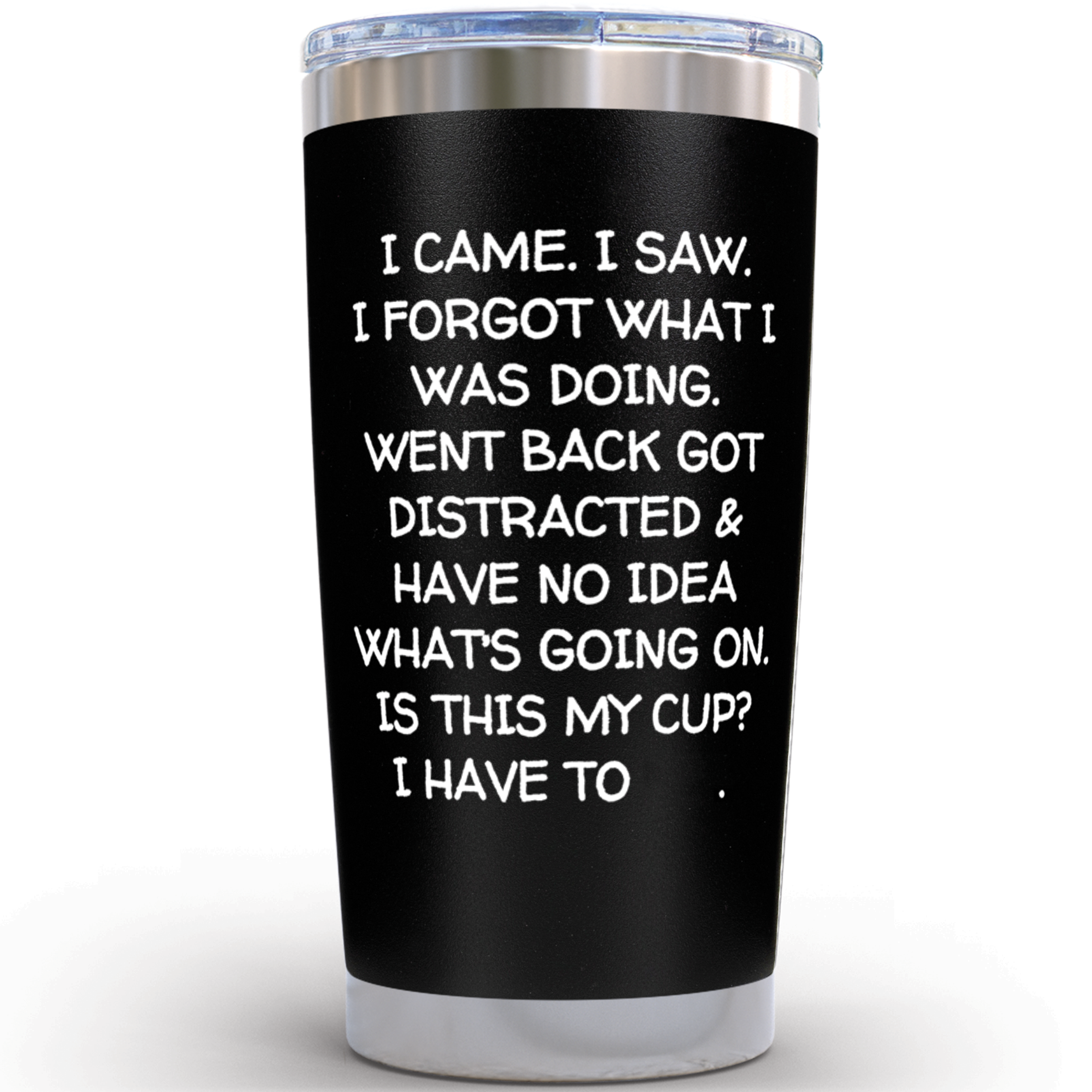 Gifts for Grandpa - I Came I Saw Black 20 ounce oz Tumbler Grandpa Grandfather