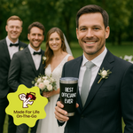 Gift for Wedding Officiant - Best Officiant 2side Black 20 ounce oz Tumbler