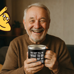 Gifts for Grandpa - Not My Granddaughter Black 14 ounce oz Mug Grandpa Grandfather