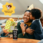 Gift for Mothers - Having a Son Black 20 ounce oz Tumbler Birthday Mothers Day