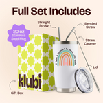 Gifts for Teachers - Rainbow Teacher White 20 ounce oz Tumbler