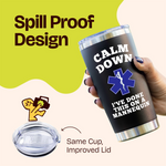 Gifts for Nurse Coworker - Calm Down I've Done This on A Mannequin - Black 20 ounce oz Tumbler Birthday Graduation