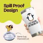 Gifts for Friends - Freaking Love Penguins White 20 ounce oz Tumbler Gifts Casual Friendship