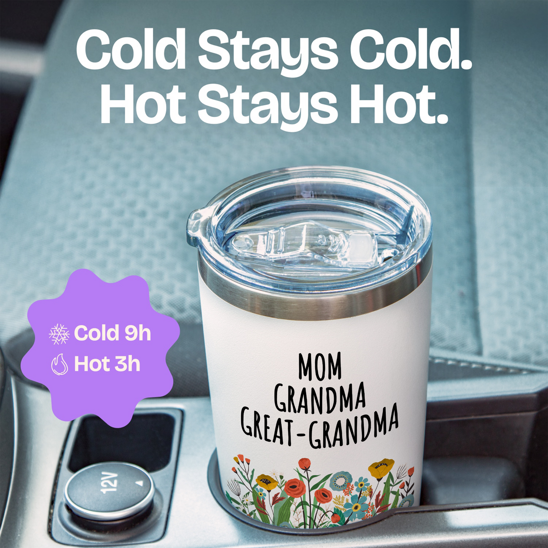 Gifts for Grandma - Great Grandma gifts coffee 20 ounce oz White Tumbler