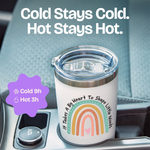 Gifts for Teachers - Rainbow Teacher White 20 ounce oz Tumbler