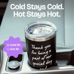 Gift for Wedding Officiant - Best Officiant 2side Black 20 ounce oz Tumbler