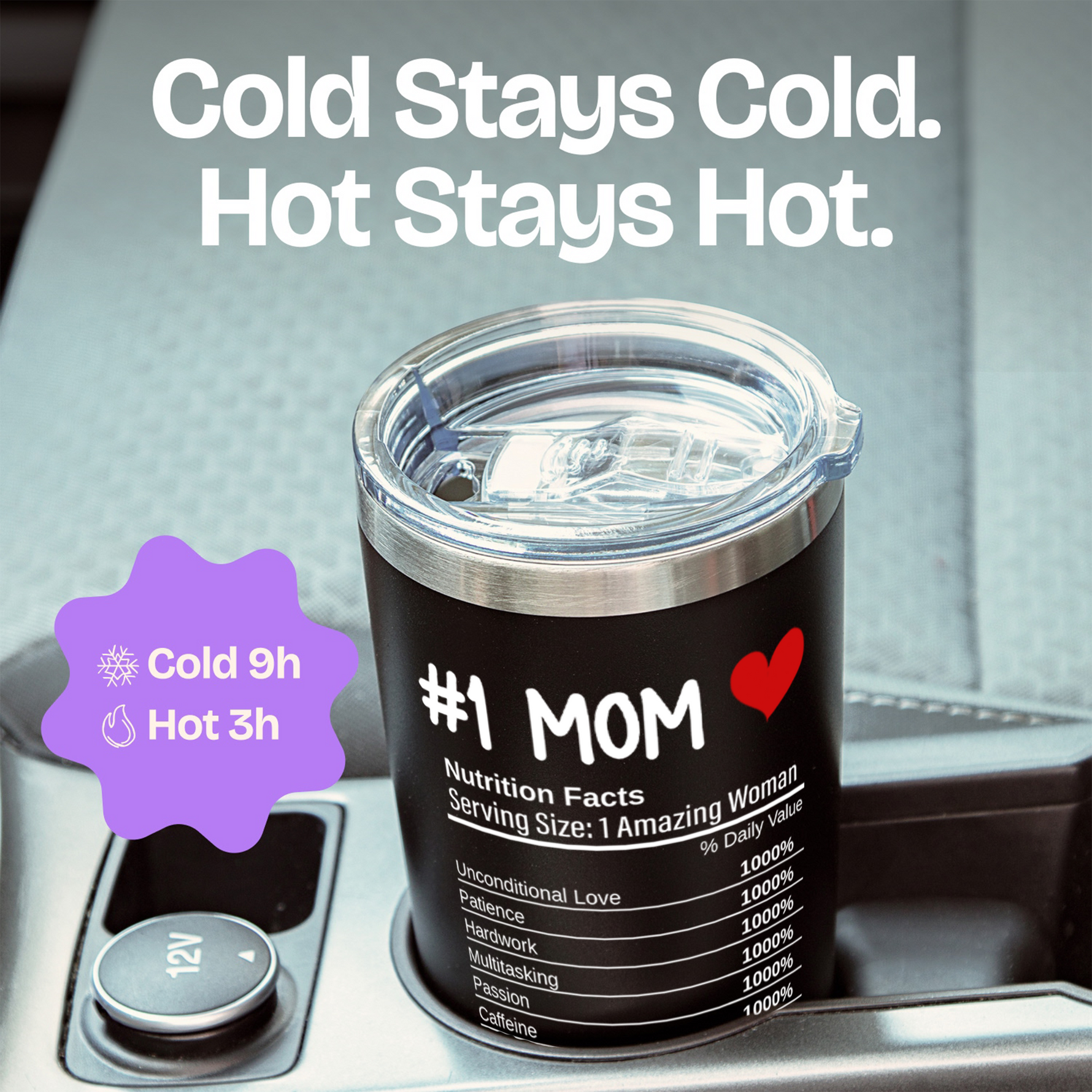 Gift for Mothers - Having a Son Black 20 ounce oz Tumbler Birthday Mothers Day