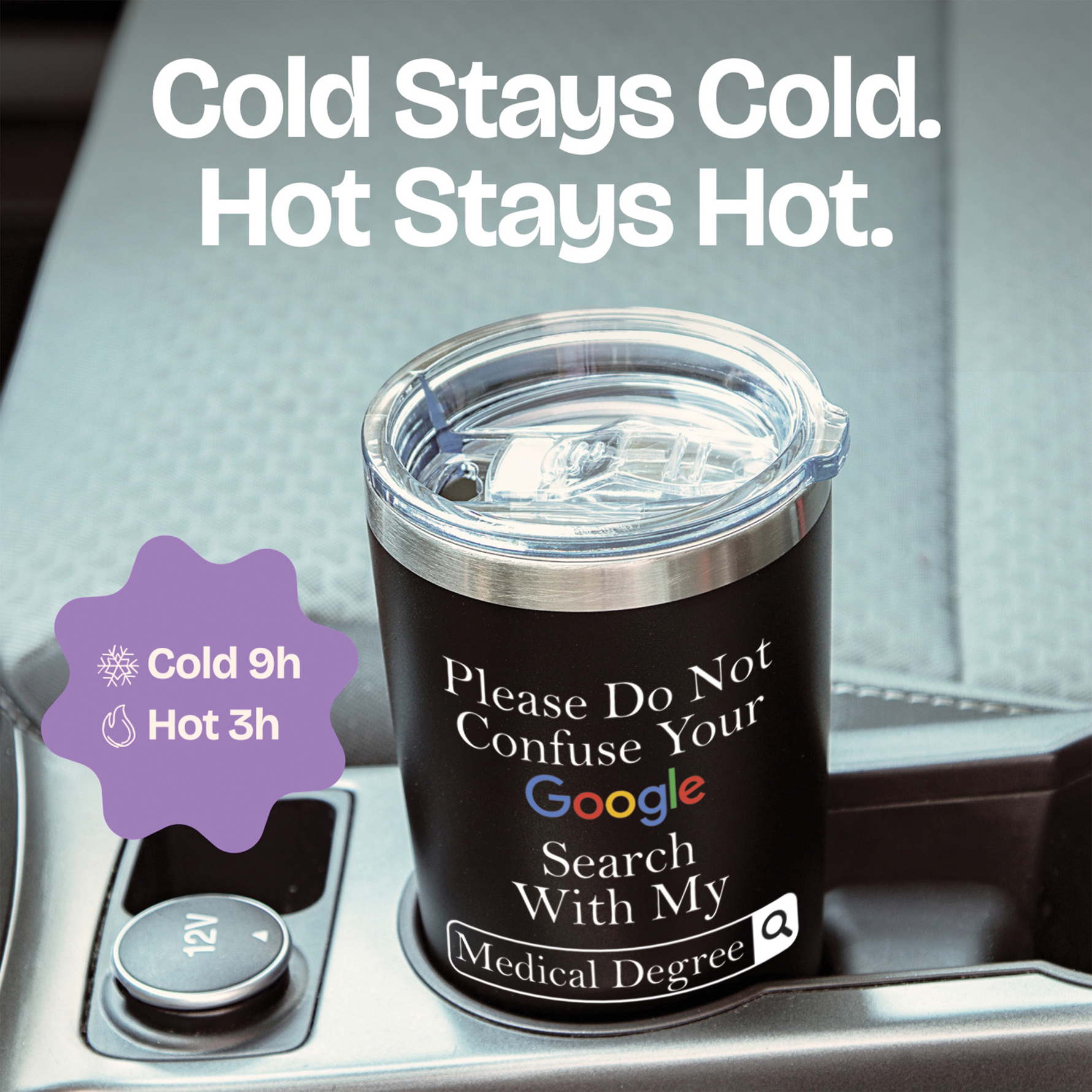 Gifts for Doctor Coworker - Google Doctor Black 20 ounce oz Tumbler Birthday Graduation Gifts