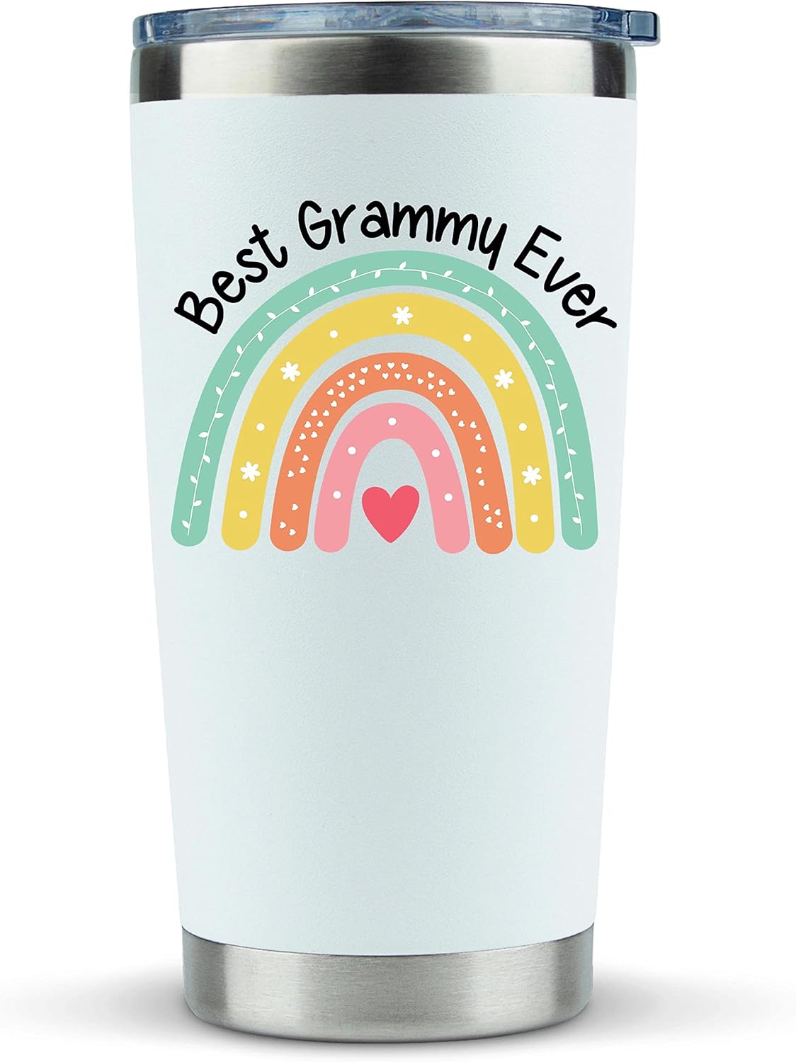 KLUBI Grammy Mothers Day Gifts for Grammy - 20 Ounce Grammy Tumbler With Lid And Straw Grammy Gift