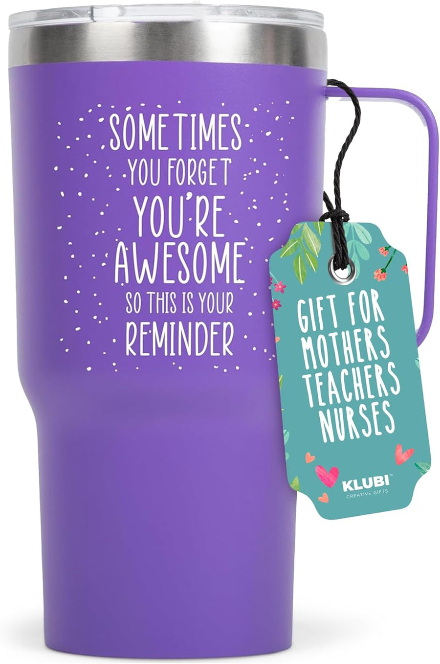 KLUBI Purple Gifts for Women - Sometimes You Forget You Are Awesome Gifts For Women 20 Ounce Purple