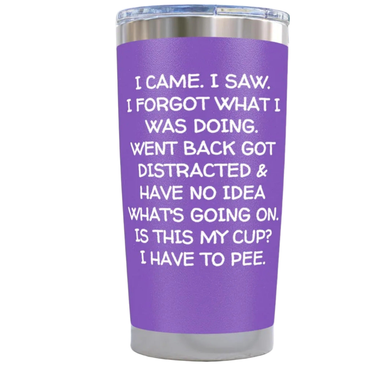 Gifts for Grandma Elder - I Came I Saw Purple 20 ounce oz Tumbler Gifts for Amazing Grandmother
