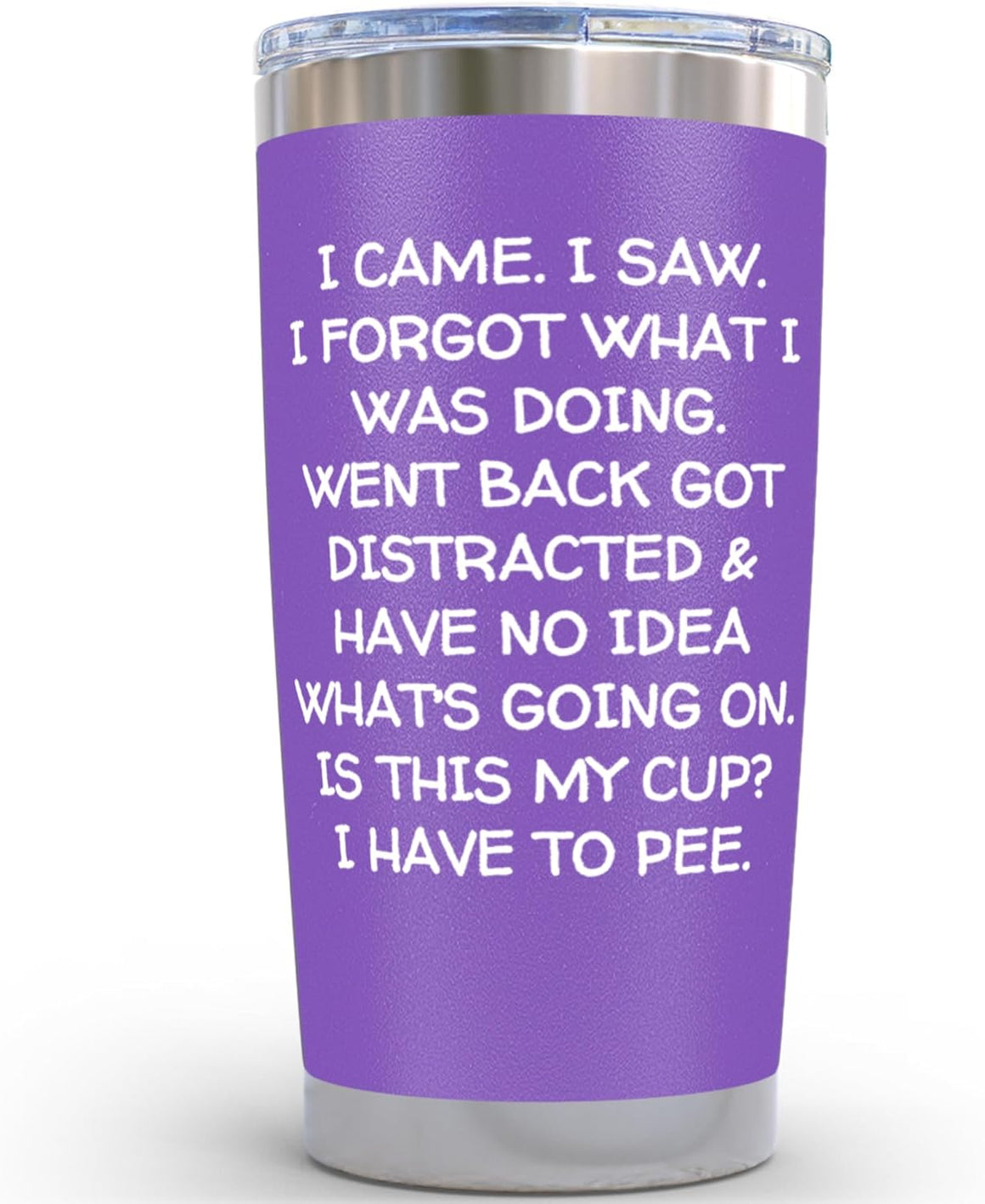 Gifts for Grandma Elder - I Came I Saw Purple 20 ounce oz Tumbler Gifts for Amazing Grandmother