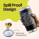 Gifts for Grandpa - I Came I Saw Black 20 ounce oz Tumbler Grandpa Grandfather