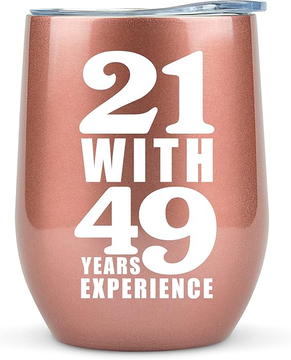 70th Birthday Gifts for Women Funny 12 Ounce 21 with 49 years