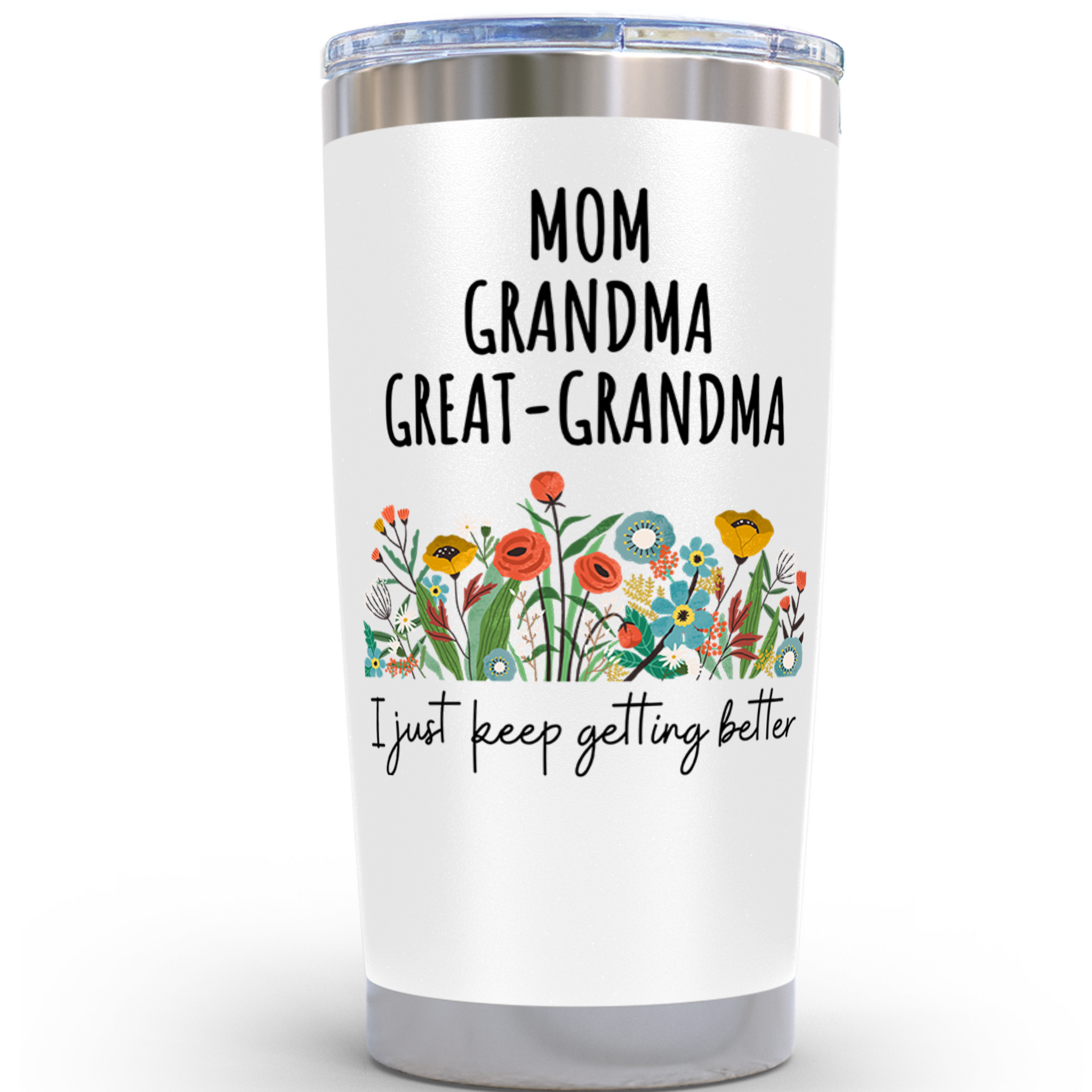 Gifts for Grandma - Great Grandma gifts coffee 20 ounce oz White Tumbler