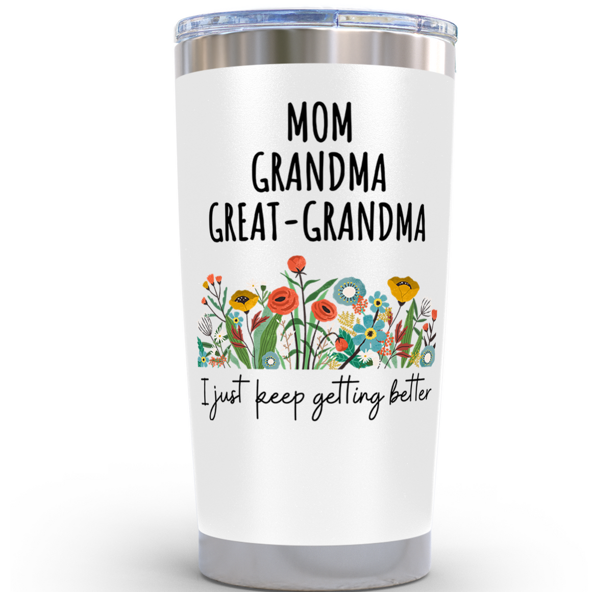 Gifts for Grandma - Great Grandma gifts coffee 20 ounce oz White Tumbler
