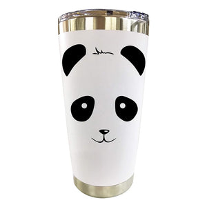 Animal Lovers - Tumbler 20oz, Stainless Steel, Double-Walled Insulation, Spill Resistant Lid, Portable with Straw and Cleaning Brush