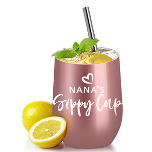 Nana Gifts - 12 oz Tumbler/Mug for Wine or Coffee
