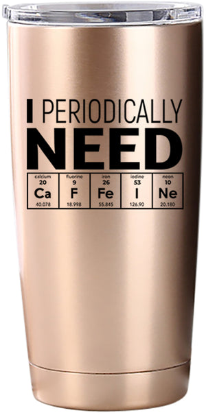 Chemistry Gifts- Coffee Tumbler/Travel Mug 20oz - Gift Idea for Teachers, Biology, Nerd, Science Teacher, For Adults, Professor, Women, Men, Geek